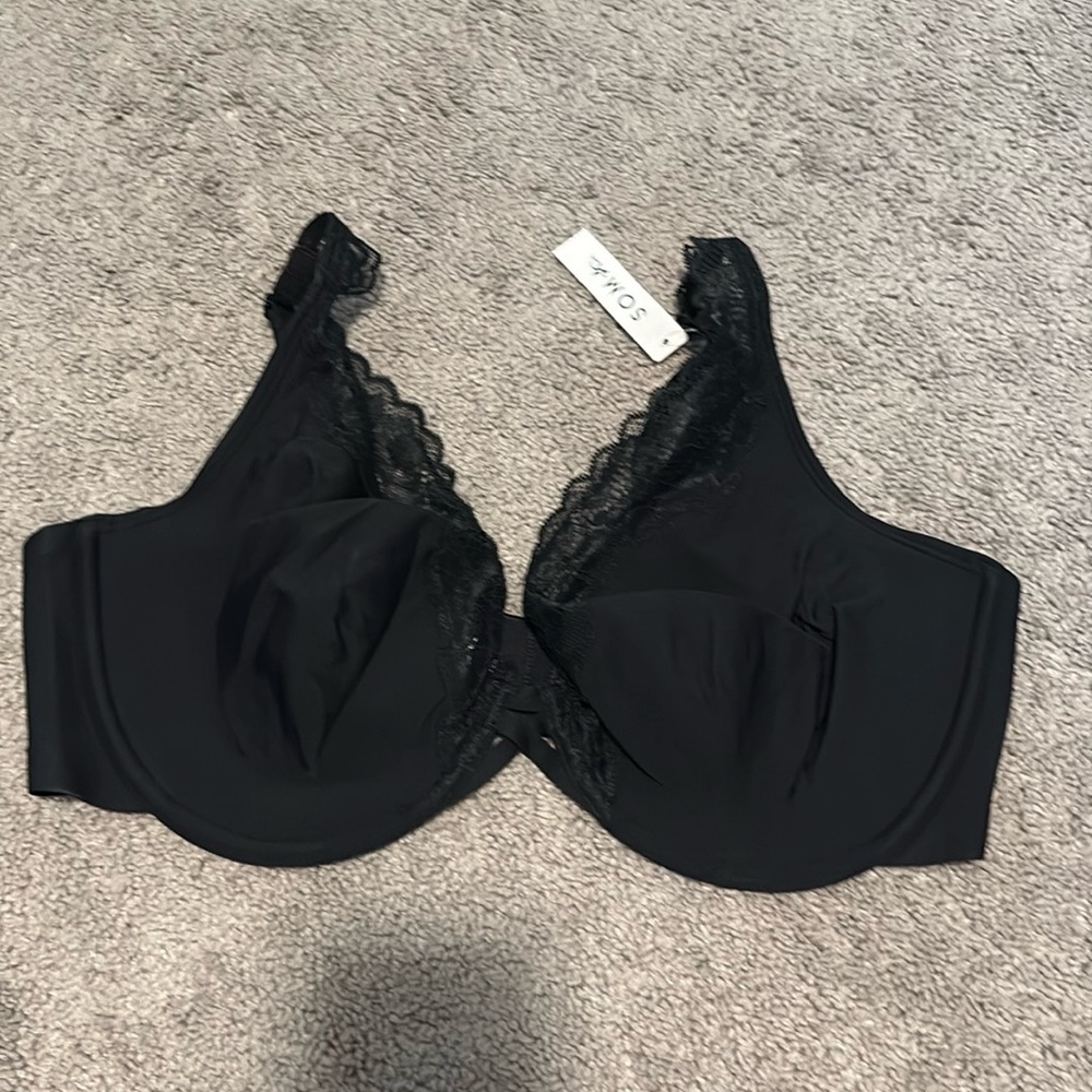 Soma essentials unlined lace trim bra - Picture 3 of 7